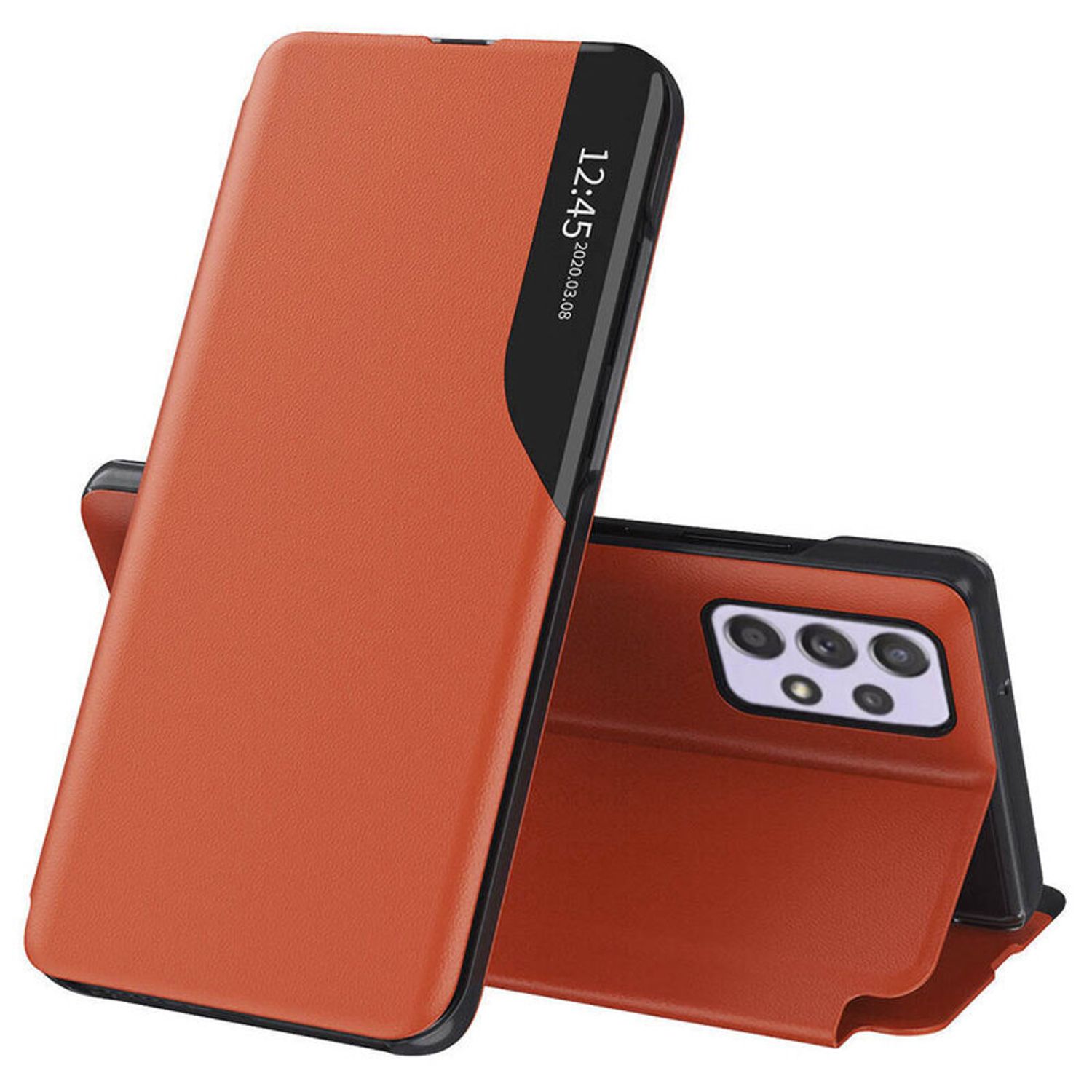 Husa tip carte Techsuit - eFold Series - Samsung Galaxy A32 4G - Orange fotografia produsului