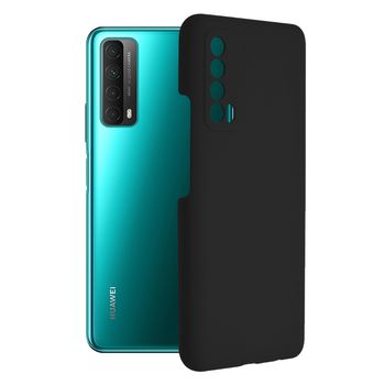 Husa premium techsuit - soft edge silicone - huawei p smart 2021 - black
