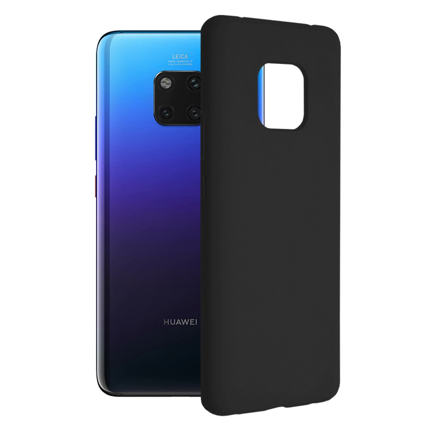Husa premium Techsuit - Soft Edge Silicone - Huawei Mate 20 Pro - Black fotografia produsului