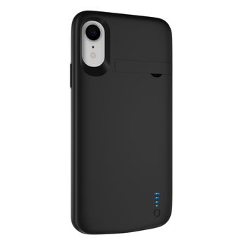 Husa cu acumulator techsuit - iphone xr - 6000 mah - black