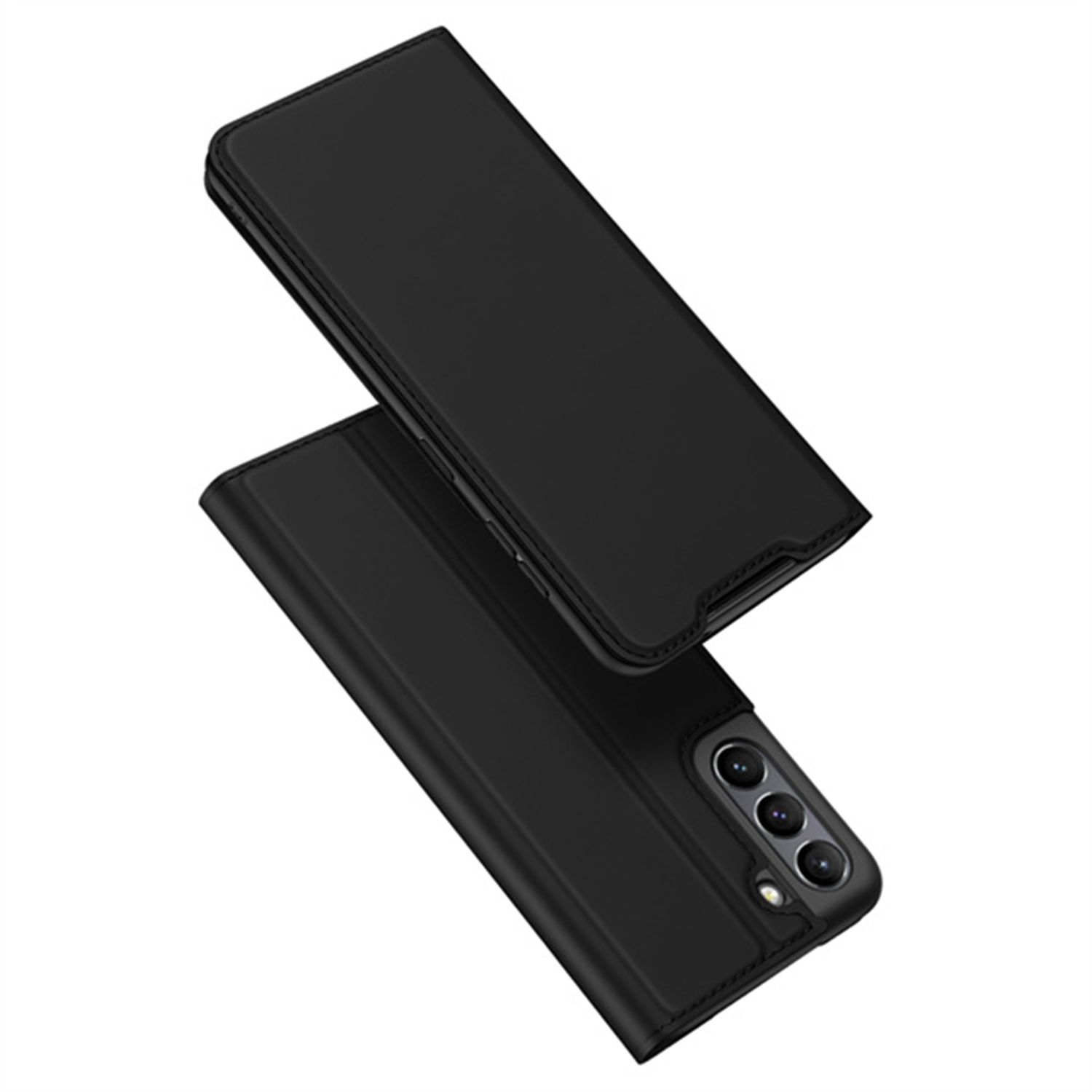Husa tip carte Dux Ducis - Skin Pro - Samsung Galaxy S21 FE - Black fotografia produsului