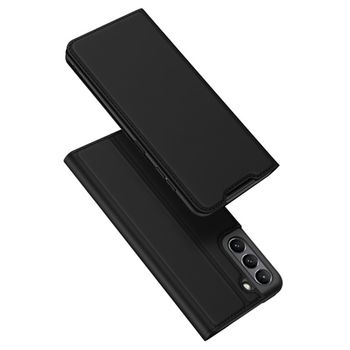 Husa tip carte dux ducis - skin pro - samsung galaxy s21 fe - black