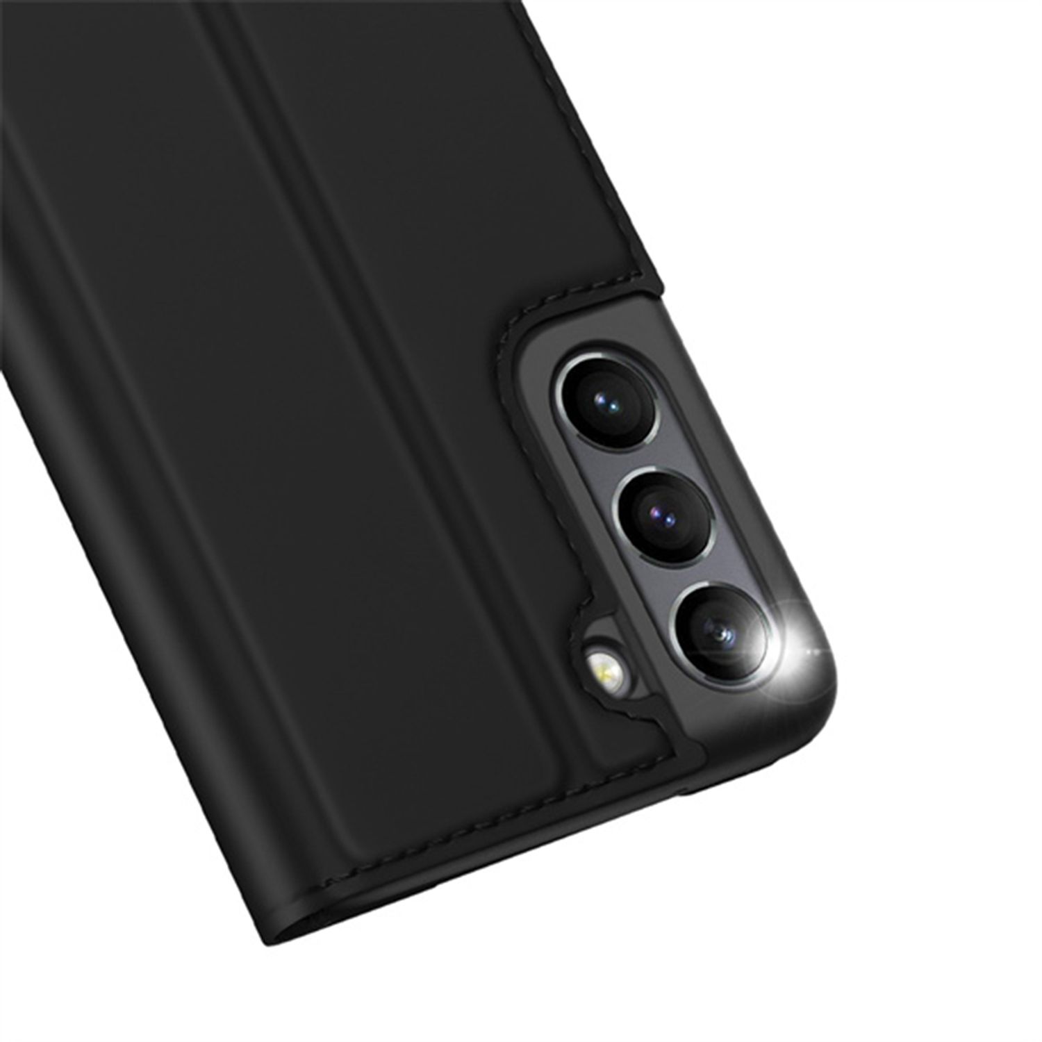 Husa tip carte Dux Ducis - Skin Pro - Samsung Galaxy S21 FE - Black fotografia produsului View 2 L