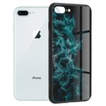 Husa cu spate din sticla Techsuit - Glaze Series - iPhone 7 Plus - Blue Nebula fotografia produsului