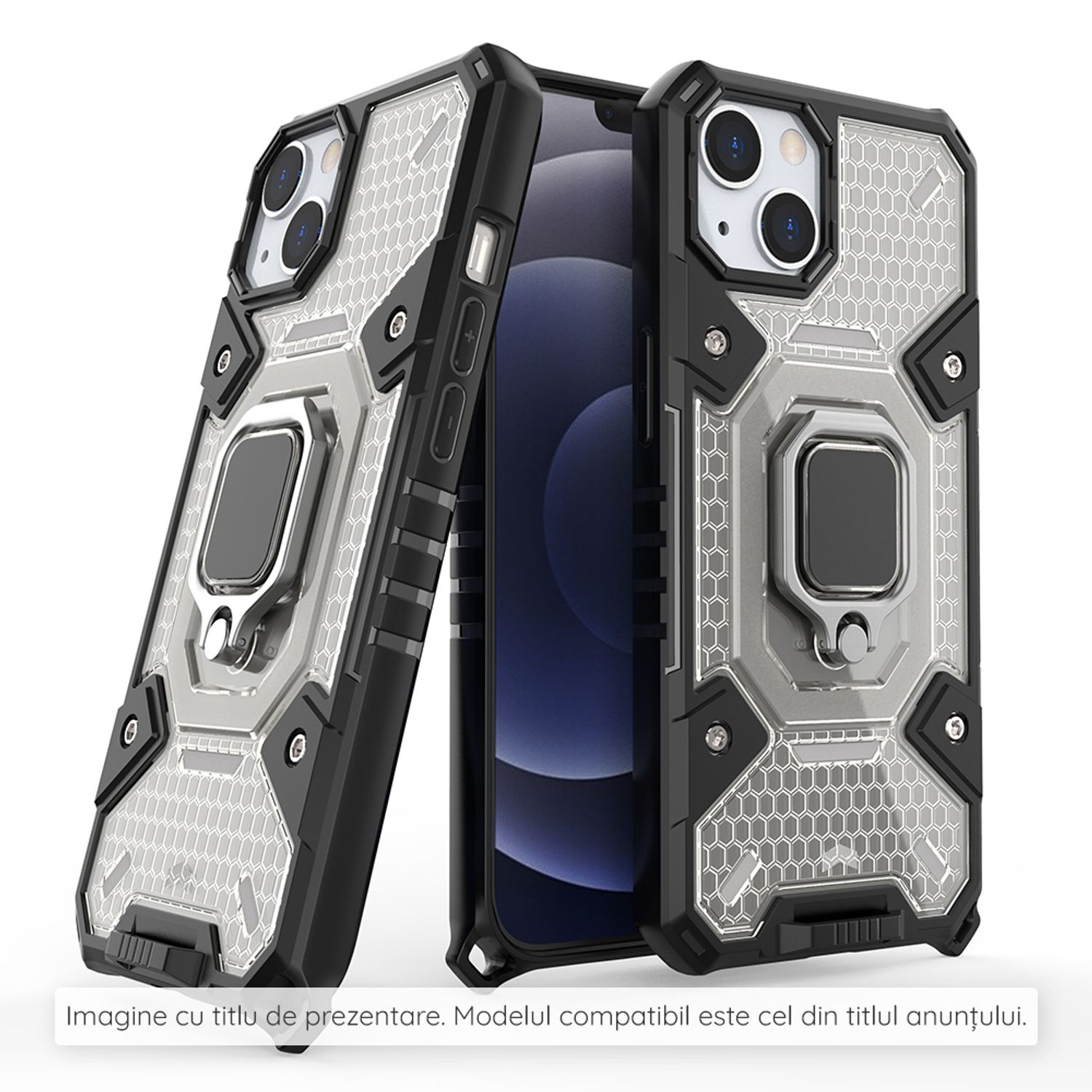 Husa Techsuit - Honeycomb Armor - Samsung Galaxy S22 Plus - negru fotografia produsului