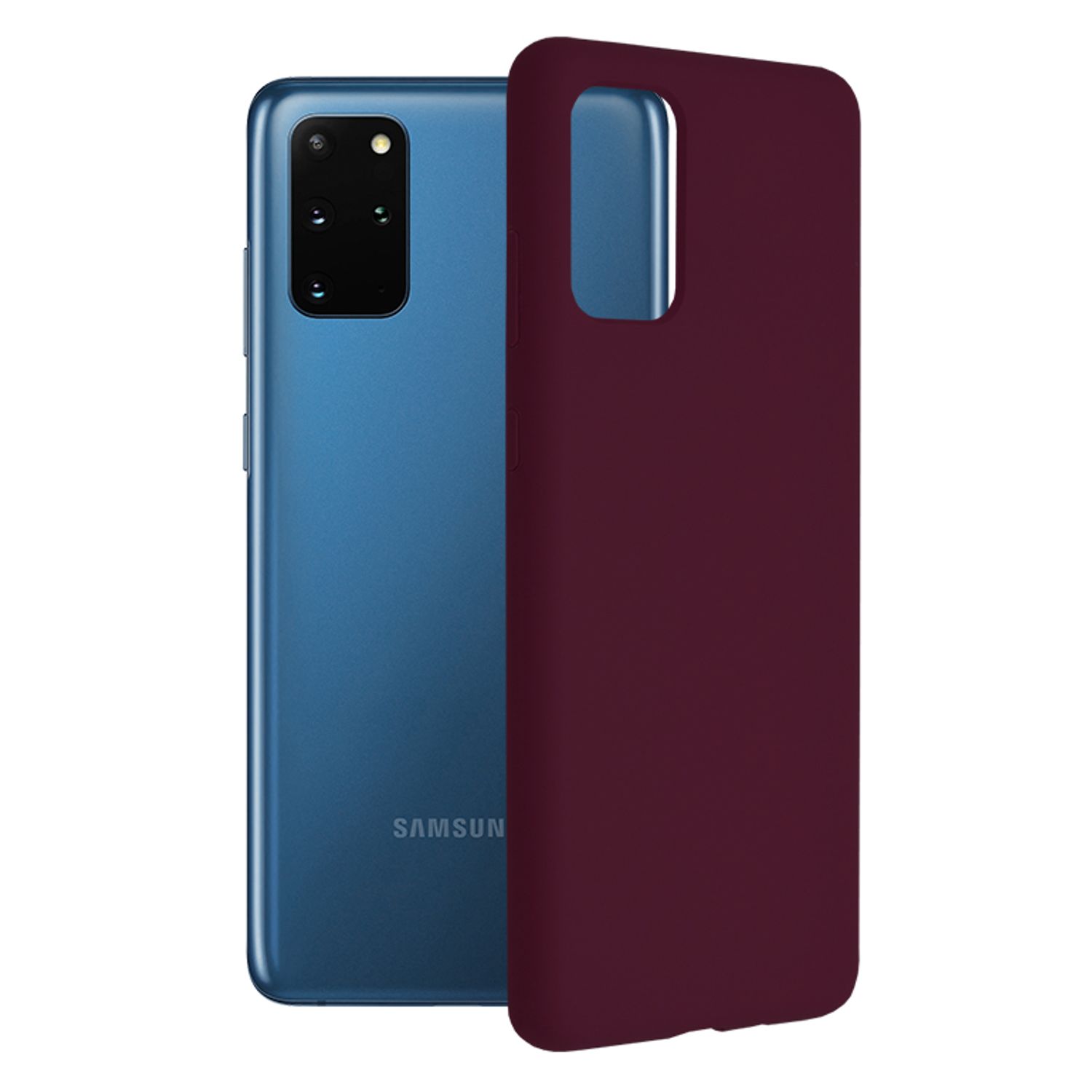 Husa premium Techsuit - Soft Edge Silicone - Samsung Galaxy S20 Plus - Plum Violet fotografia produsului