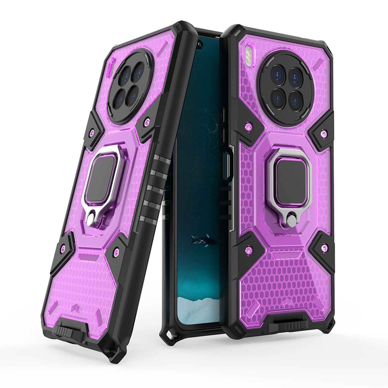 Husa Techsuit - Honeycomb Armor - Huawei Nova 8i - violet fotografia produsului