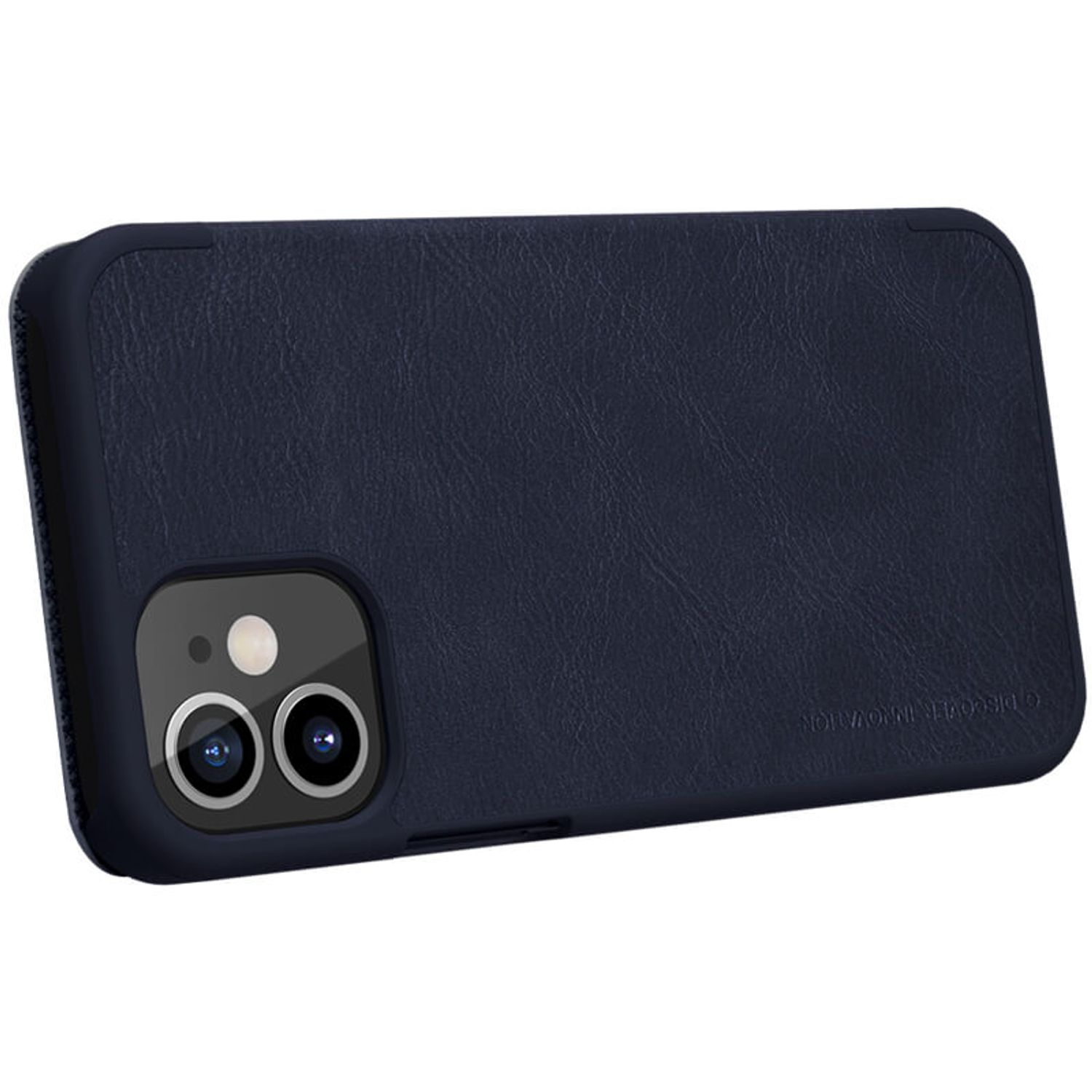 Husa Nillkin - Qin Leather Case - iPhone 12 Mini - Blue fotografia produsului View 3 L