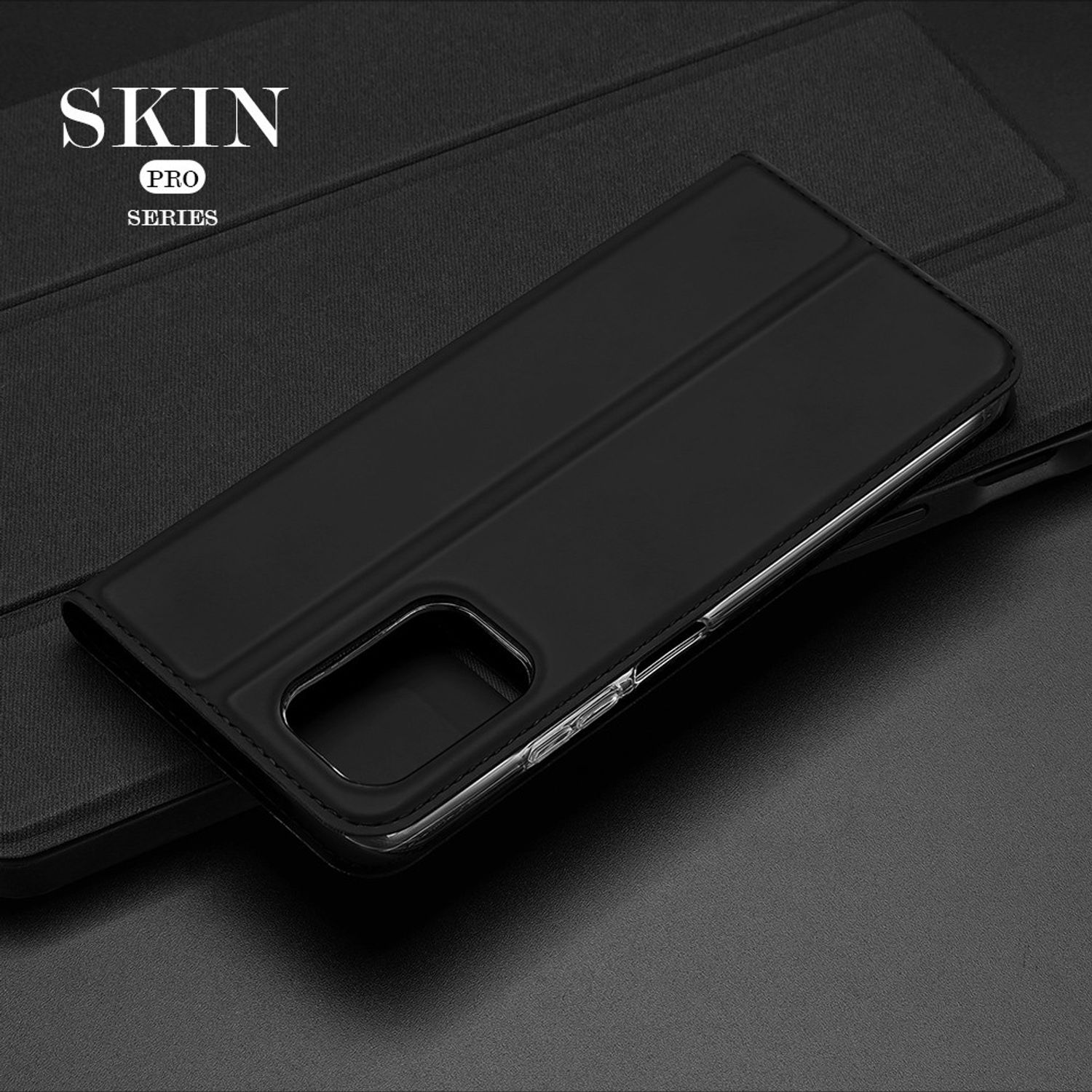 Husa tip carte Dux Ducis - Skin Pro - Xiaomi Redmi Note 10 / Note 10S - Black fotografia produsului View 2 L