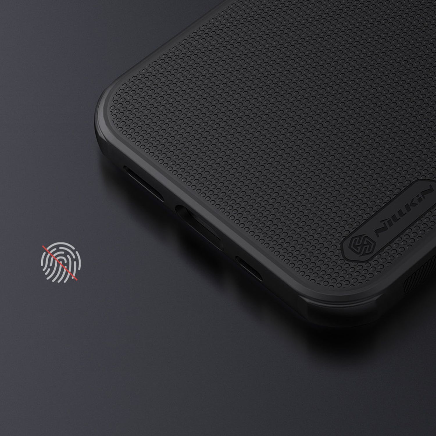Husa Nillkin - Super Frosted Shield Pro - iPhone 13 Mini - Black fotografia produsului View 3 L