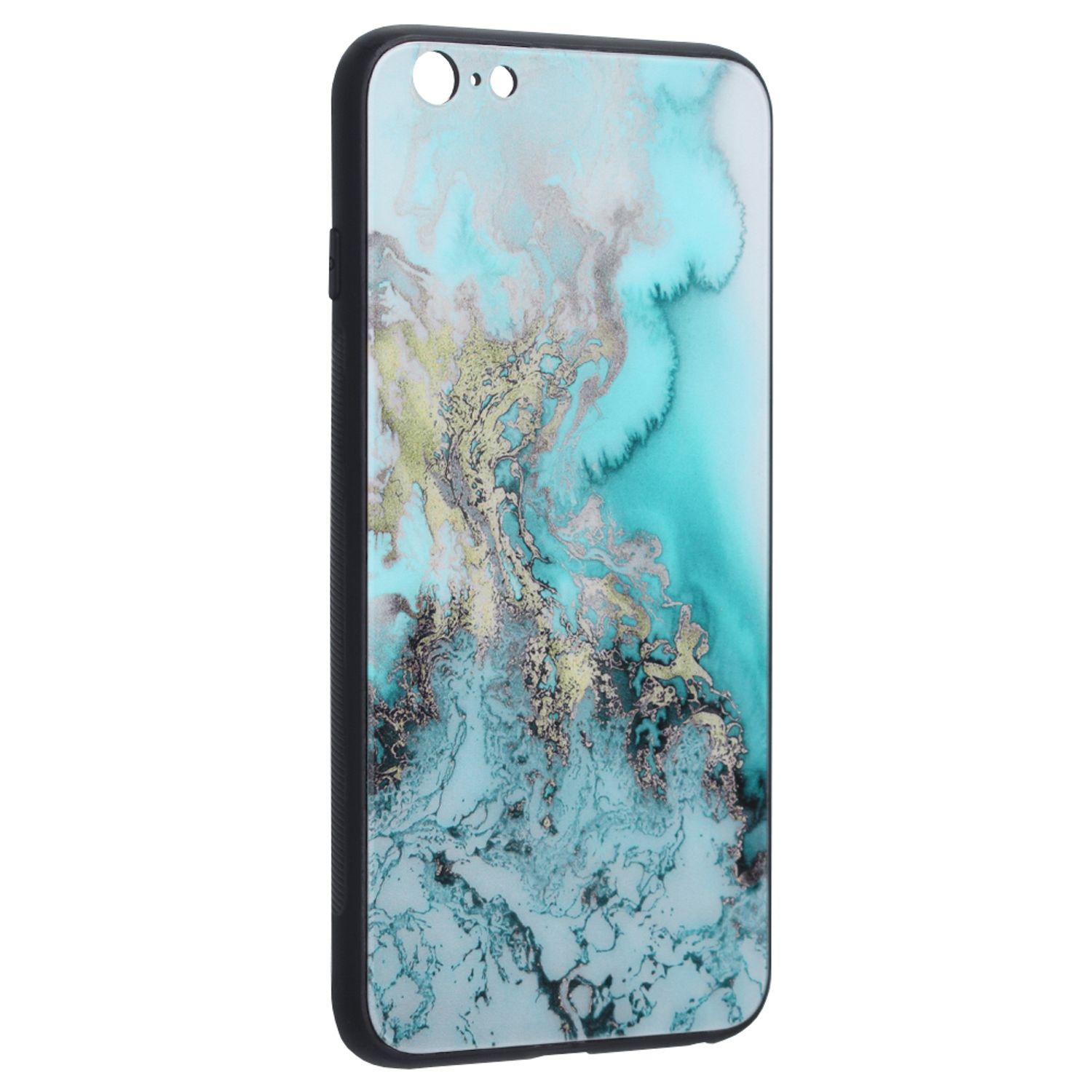 Husa cu spate din sticla Techsuit - Glaze Series - iPhone 6 / 6S - Blue Ocean fotografia produsului View 2 L