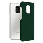 Husa premium Techsuit - Soft Edge Silicone - Xiaomi Redmi Note 9S / Note 9 Pro / Note 9 Pro Max - Dark Green fotografia produsului