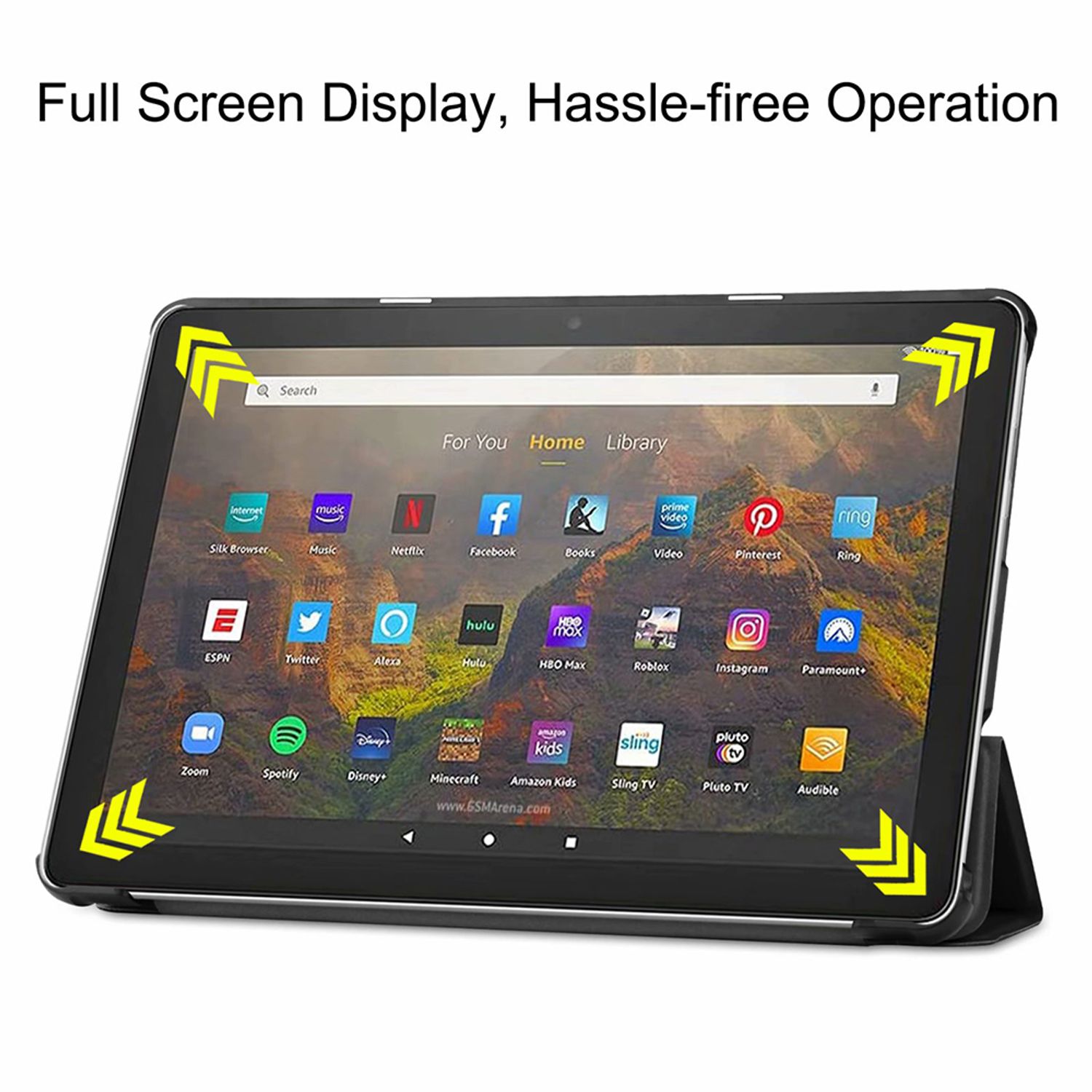 Husa tableta Kindle Fire HD10 (2021), Negru fotografia produsului View 3 L
