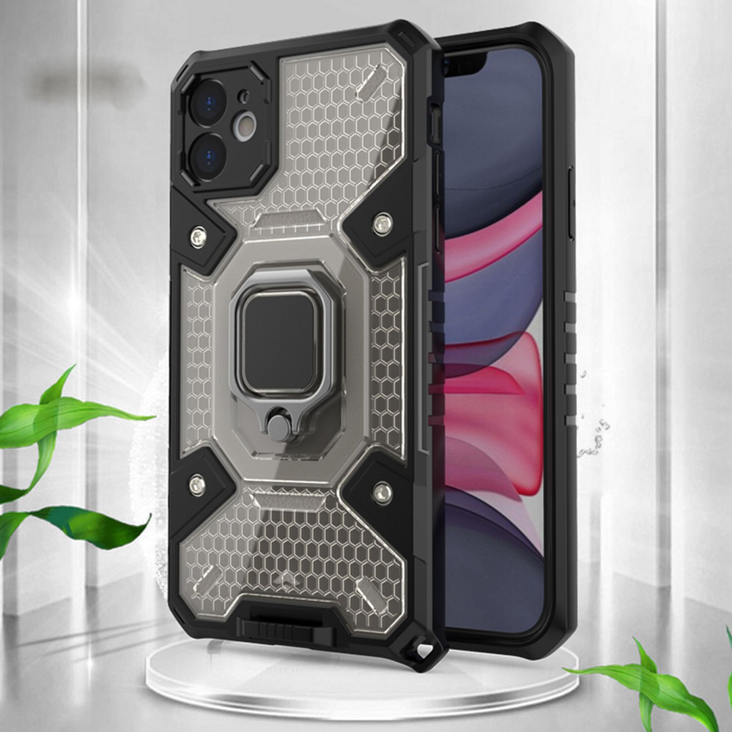 Husa Techsuit - Honeycomb Armor - iPhone 11 - negru fotografia produsului View 2 L