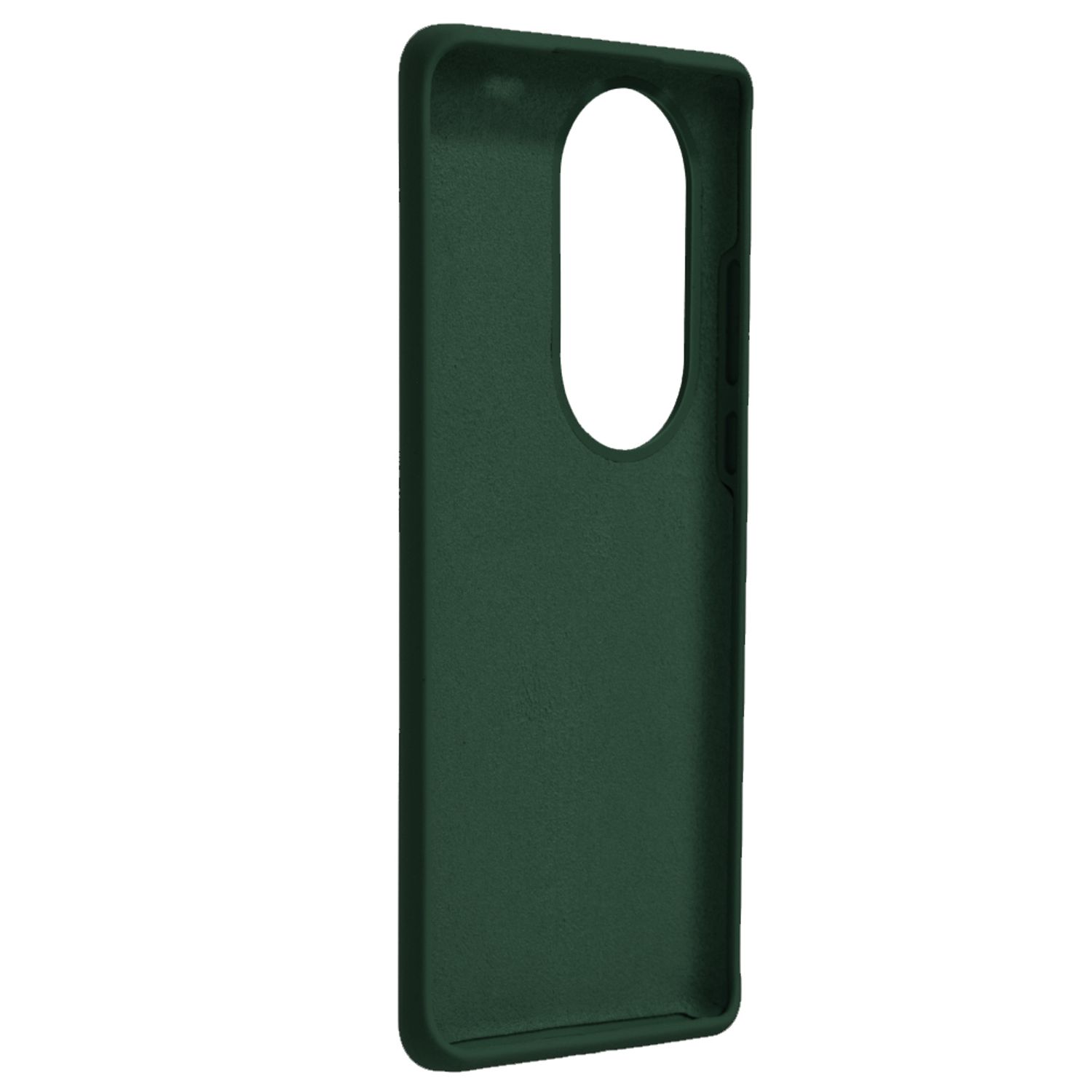 Husa premium Techsuit - Soft Edge Silicone - Huawei P50 - Dark Green fotografia produsului View 3 L