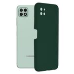 Husa premium Techsuit - Soft Edge Silicone - Samsung Galaxy A22 5G - Dark Green fotografia produsului