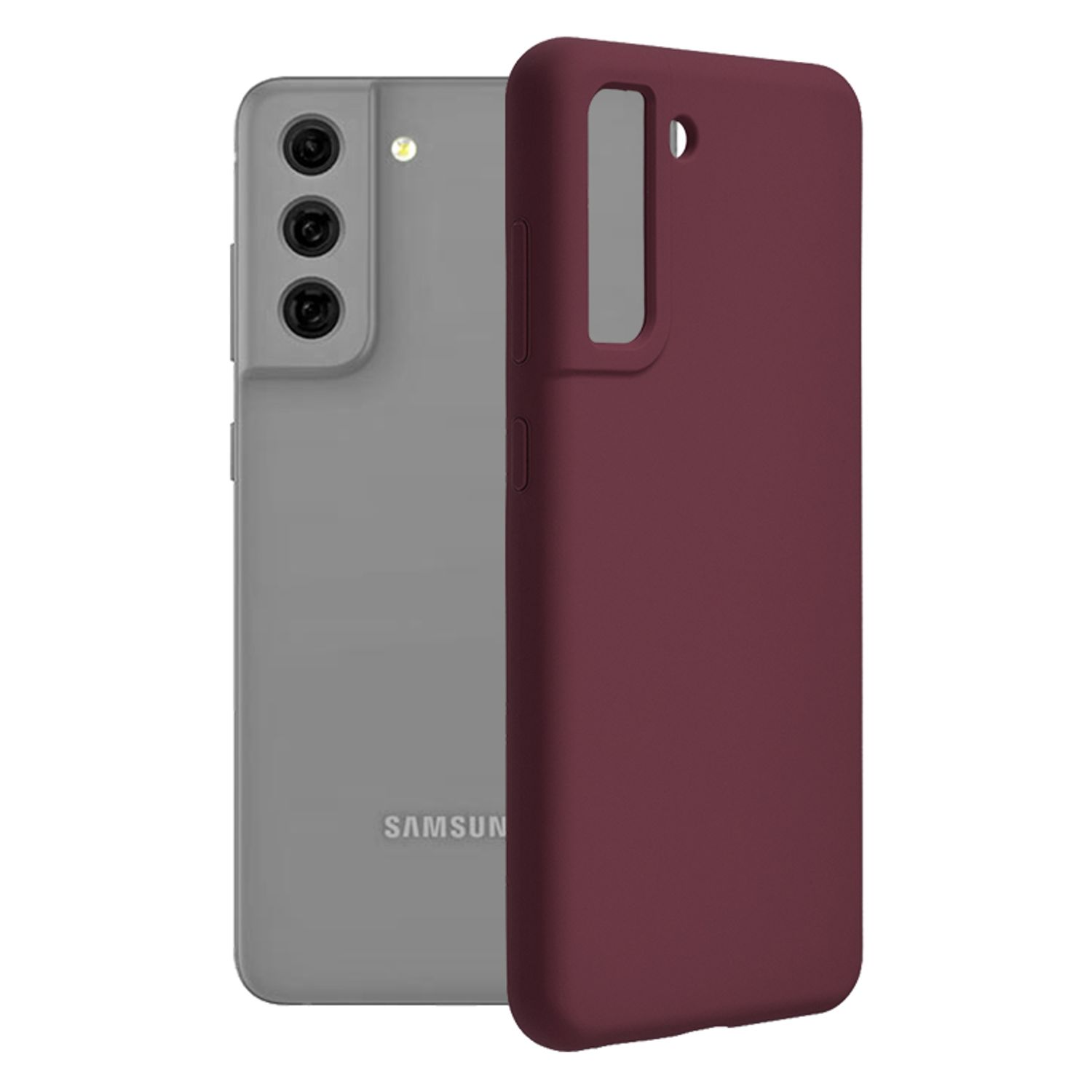 Husa premium Techsuit - Soft Edge Silicone - Samsung Galaxy S21 FE - Plum Violet fotografia produsului