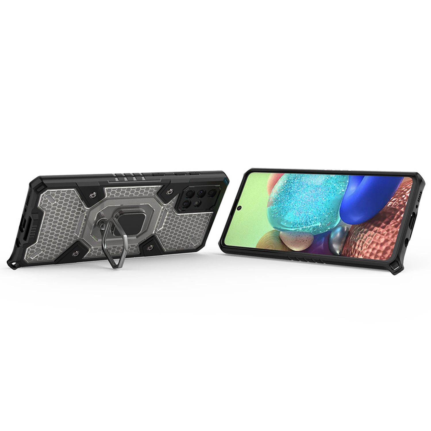 Husa Techsuit - Honeycomb Armor - Samsung Galaxy A71 - negru fotografia produsului View 2 L