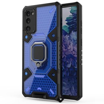 Husa techsuit - honeycomb armor - samsung galaxy s20 fe - albastru