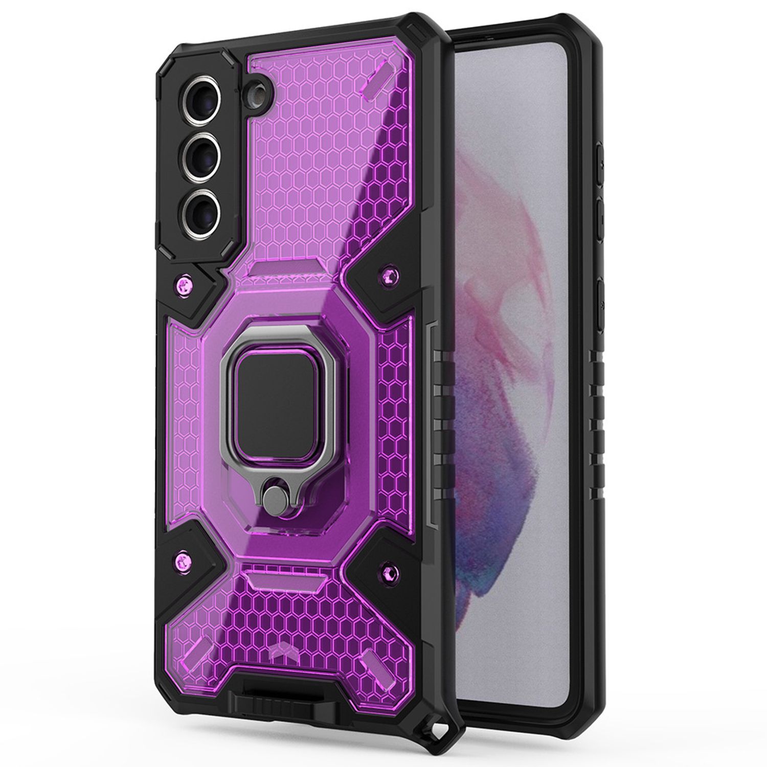 Husa Techsuit - Honeycomb Armor - Samsung Galaxy S21 - violet fotografia produsului