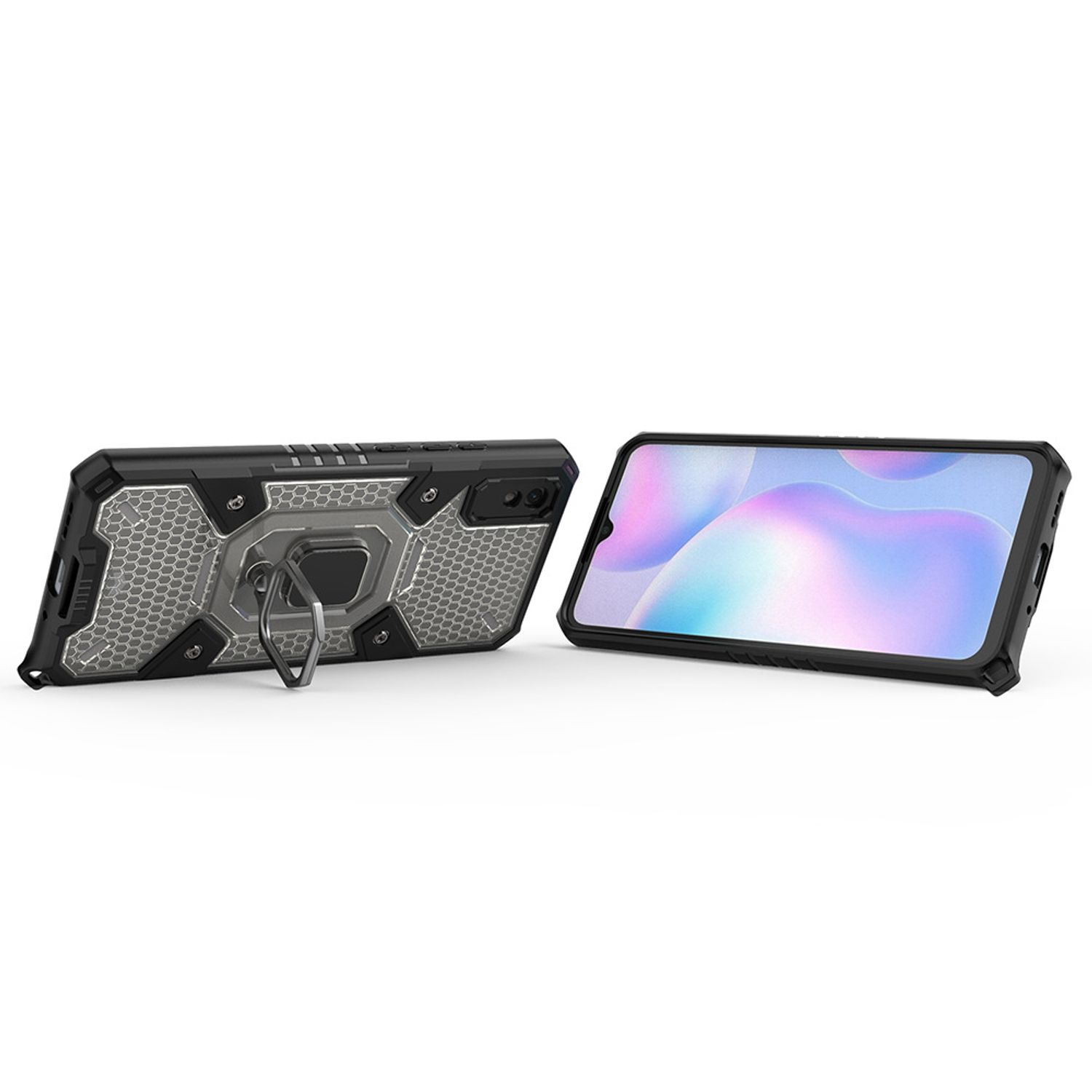 Husa Techsuit - Honeycomb Armor - Xiaomi Redmi 9A - negru fotografia produsului View 2 L