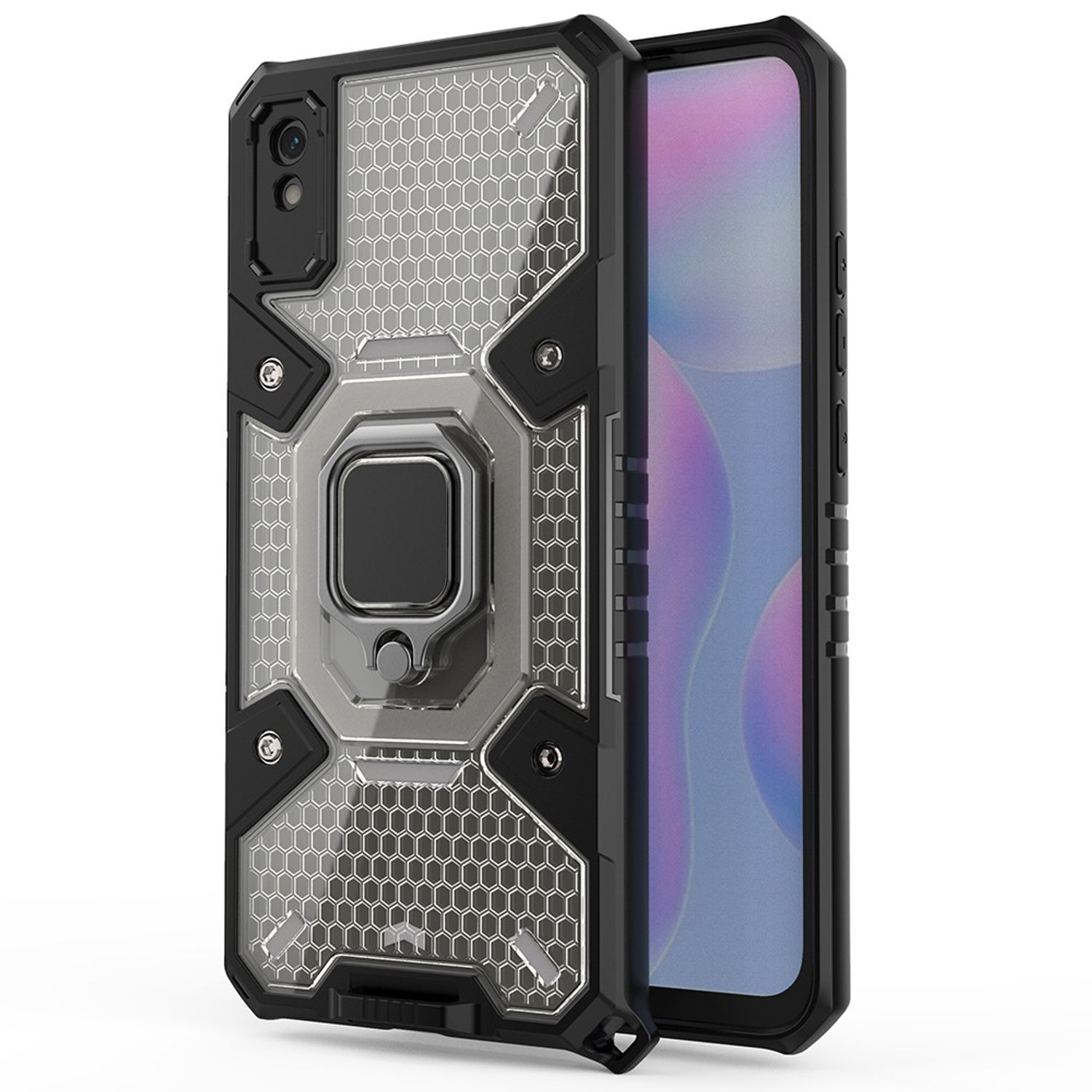 Husa Techsuit - Honeycomb Armor - Xiaomi Redmi 9A - negru fotografia produsului