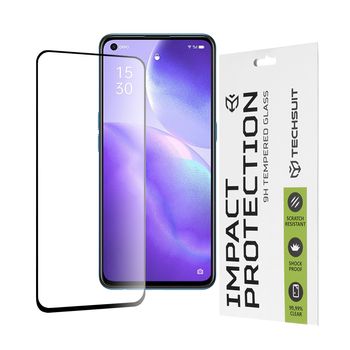 Folie sticla oppo reno 5 5g,full cover, full glue glass, black