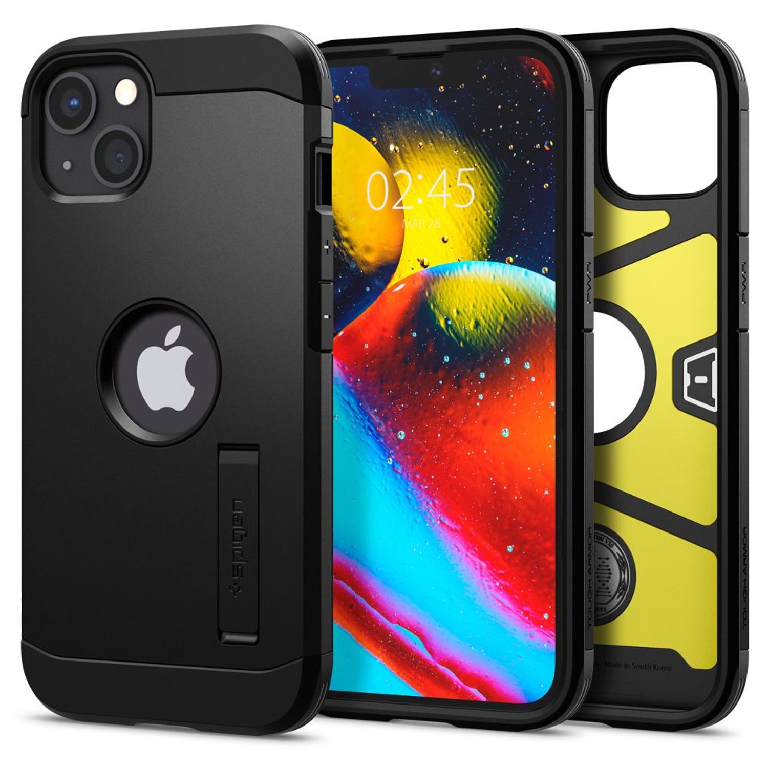 Husa premium Tough Armor compatibila cu iPhone 13, Negru fotografia produsului