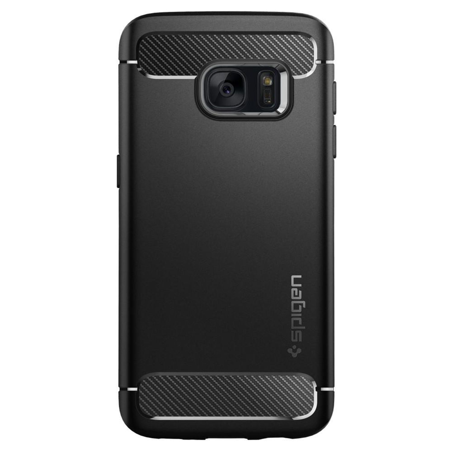 Husa premium Rugged Armor compatibila cu Samsung Galaxy S7, Negru fotografia produsului