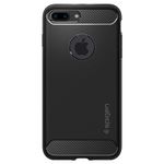 Husa premium Rugged Armor compatibila cu iPhone 7 Plus / 8 Plus, Negru fotografia produsului