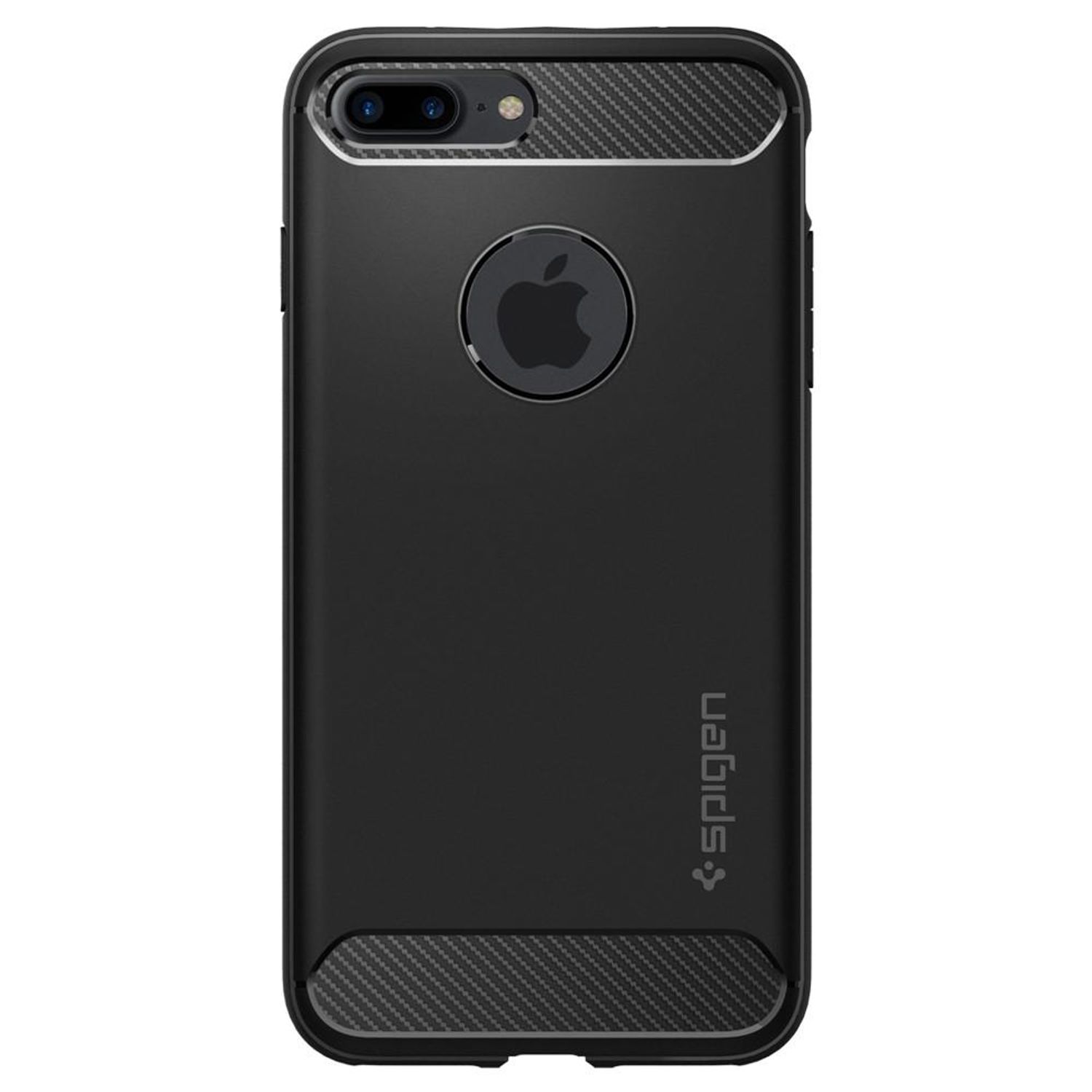 Husa premium Rugged Armor compatibila cu iPhone 7 Plus / 8 Plus, Negru fotografia produsului