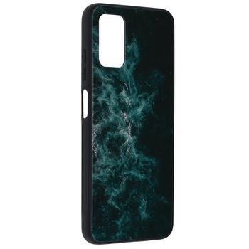 Husa cu spate din sticla techsuit - glaze series - samsung galaxy a03s - blue nebula