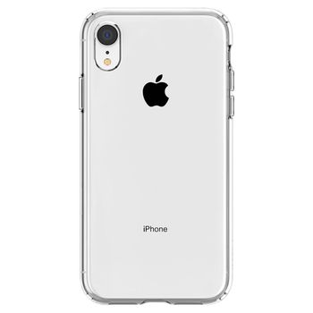 Husa premium liquid crystal compatibila cu iphone xr, transparent