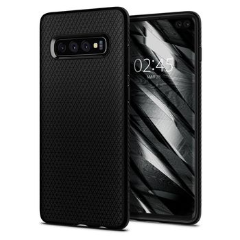 Husa premium liquid air compatibila cu samsung galaxy s10 plus, negru