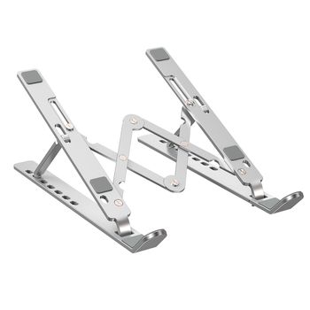 Suport laptop aluminiu yesido lp01, stand reglabil, argintiu