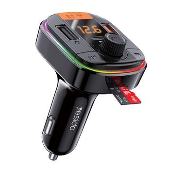 Modulator fm auto bluetooth yesido y45, 2 x usb + type-c 20 w, negru