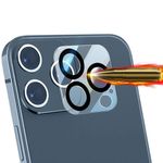 Folie camera LITO S+ pentru iPhone 12 Pro, Negru/Transparent fotografia produsului View 3 S