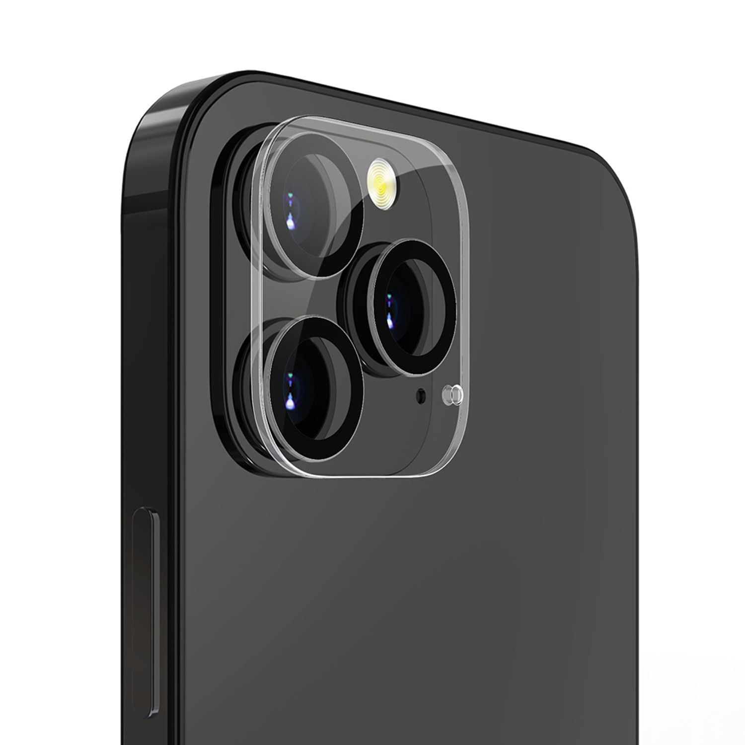 Folie camera LITO S+ pentru iPhone 12 Pro, Negru/Transparent fotografia produsului
