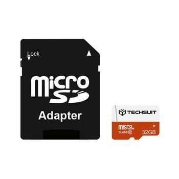Card de memorie techsuit - sdhc, 32 gb, class 10 cu adaptor