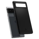 Husa premium Thin Fit compatibila cu Google Pixel 6, Negru fotografia produsului View 3 S