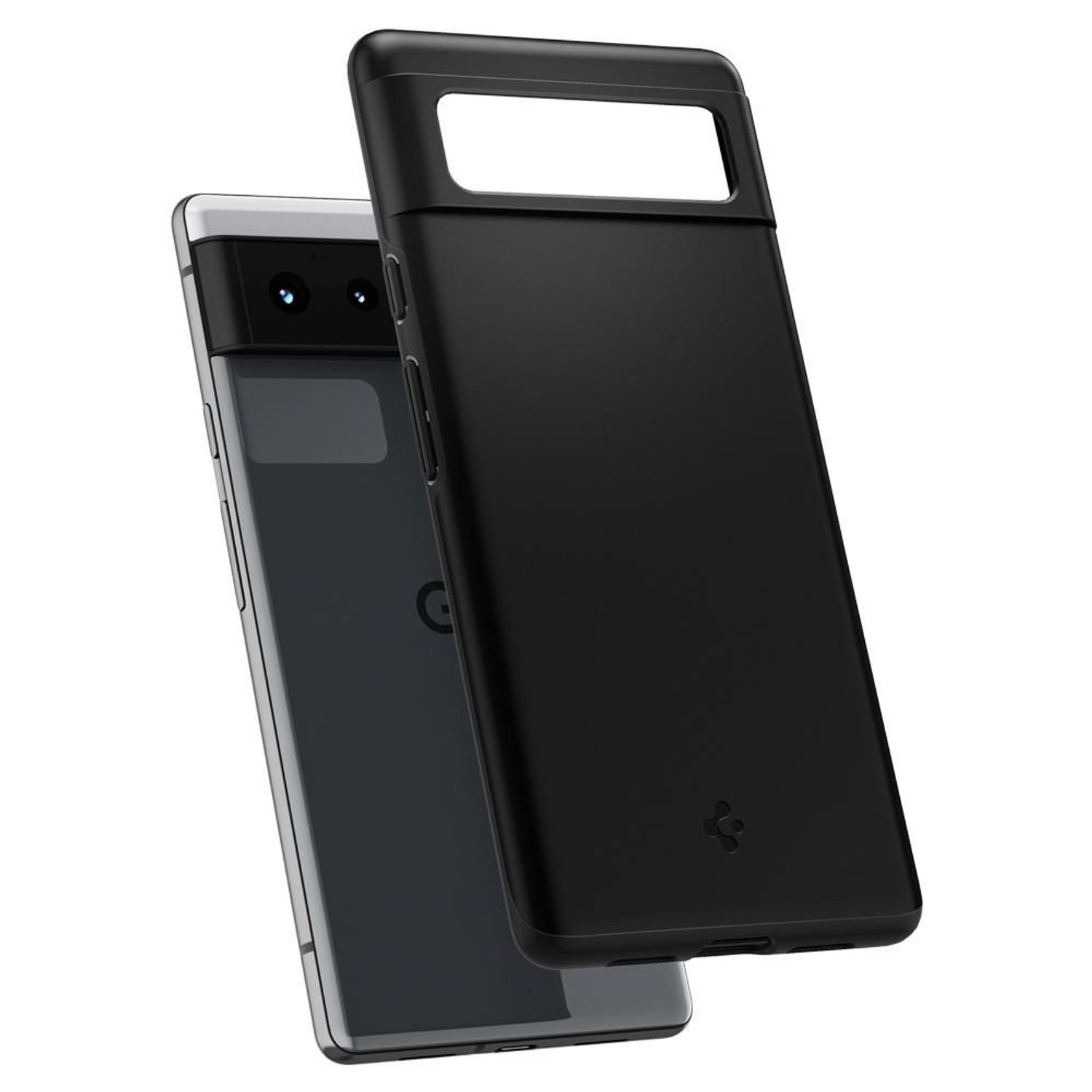 Husa premium Thin Fit compatibila cu Google Pixel 6, Negru fotografia produsului View 3 L