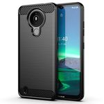 Husa Techsuit - Carbon Silicone - Nokia 1.4 - Black fotografia produsului