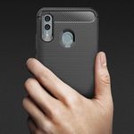 Husa Techsuit - Carbon Silicone - Huawei P Smart 2019 / Honor 10 Lite - Black fotografia produsului View 2 S