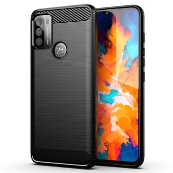 Husa techsuit - carbon silicone - motorola moto g50 - black