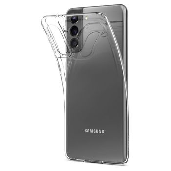 Husa premium liquid crystal compatibila cu samsung galaxy s21, transparent
