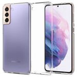 Husa premium Liquid Crystal compatibila cu Samsung Galaxy S21, Transparent fotografia produsului View 3 S