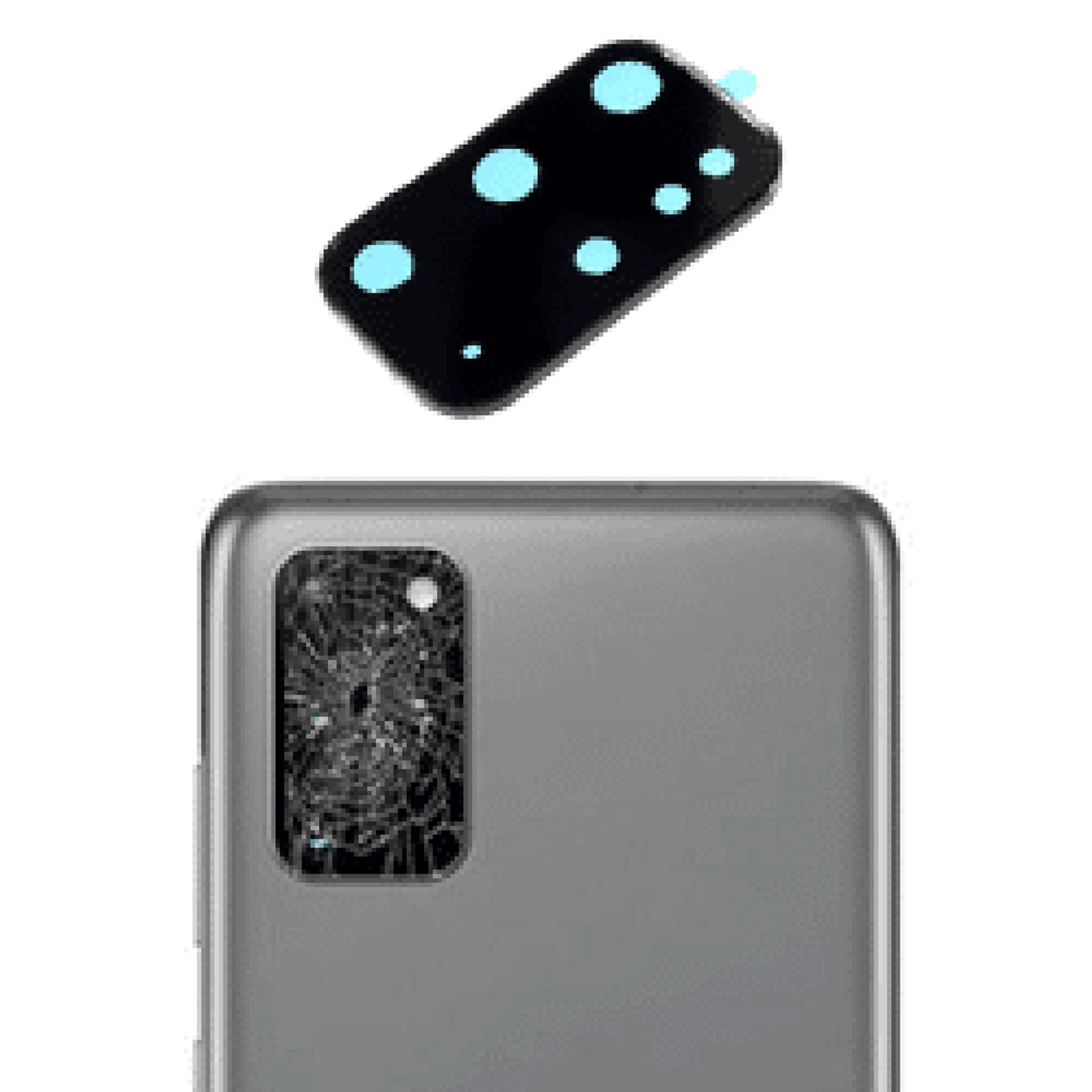 Folie camera Samsung Galaxy S20 Plus, Negru fotografia produsului View 3 L