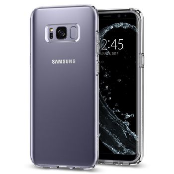 Husa premium liquid crystal compatibila cu samsung galaxy s8, transparent