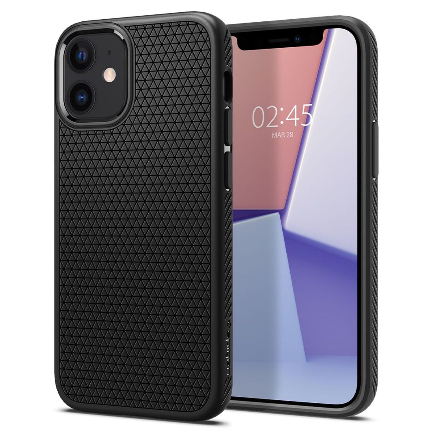 Husa premium Liquid Air compatibila cu iPhone 12 / 12 Pro, Negru fotografia produsului