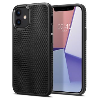 Husa premium liquid air compatibila cu iphone 12 / 12 pro, negru